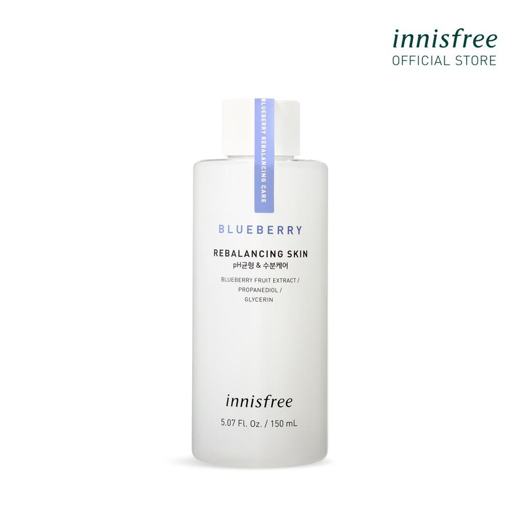 Nước cân bằng Innisfree Blueberry Rebalancing Skin ẩm chống oxy hóa 150 ml