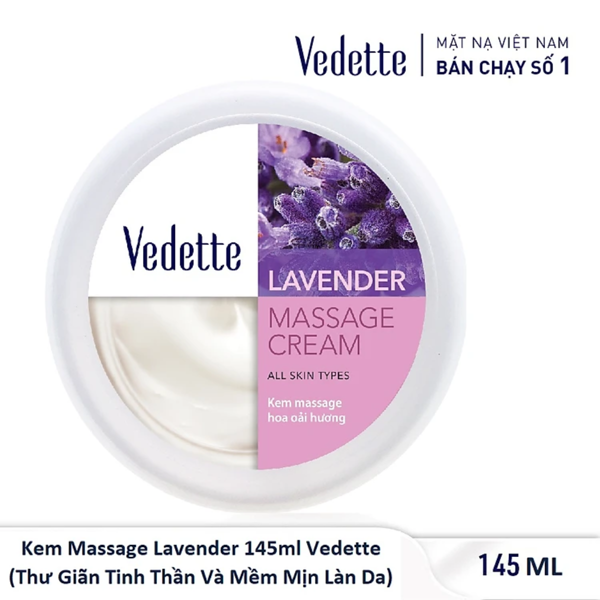 Kem massage Vedette Lavender 145ml
