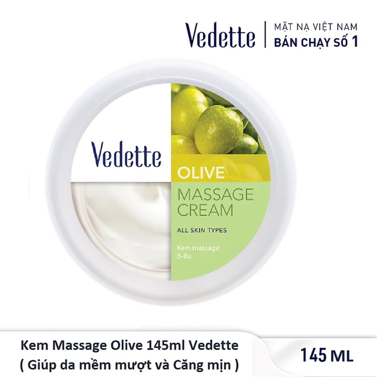 Kem massage Vedette Olive 145ml