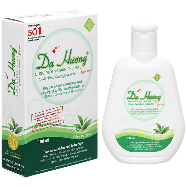 Dung dịch vệ sinh phụ nữ Dạ Hương trà xanh khử mùi 100ml