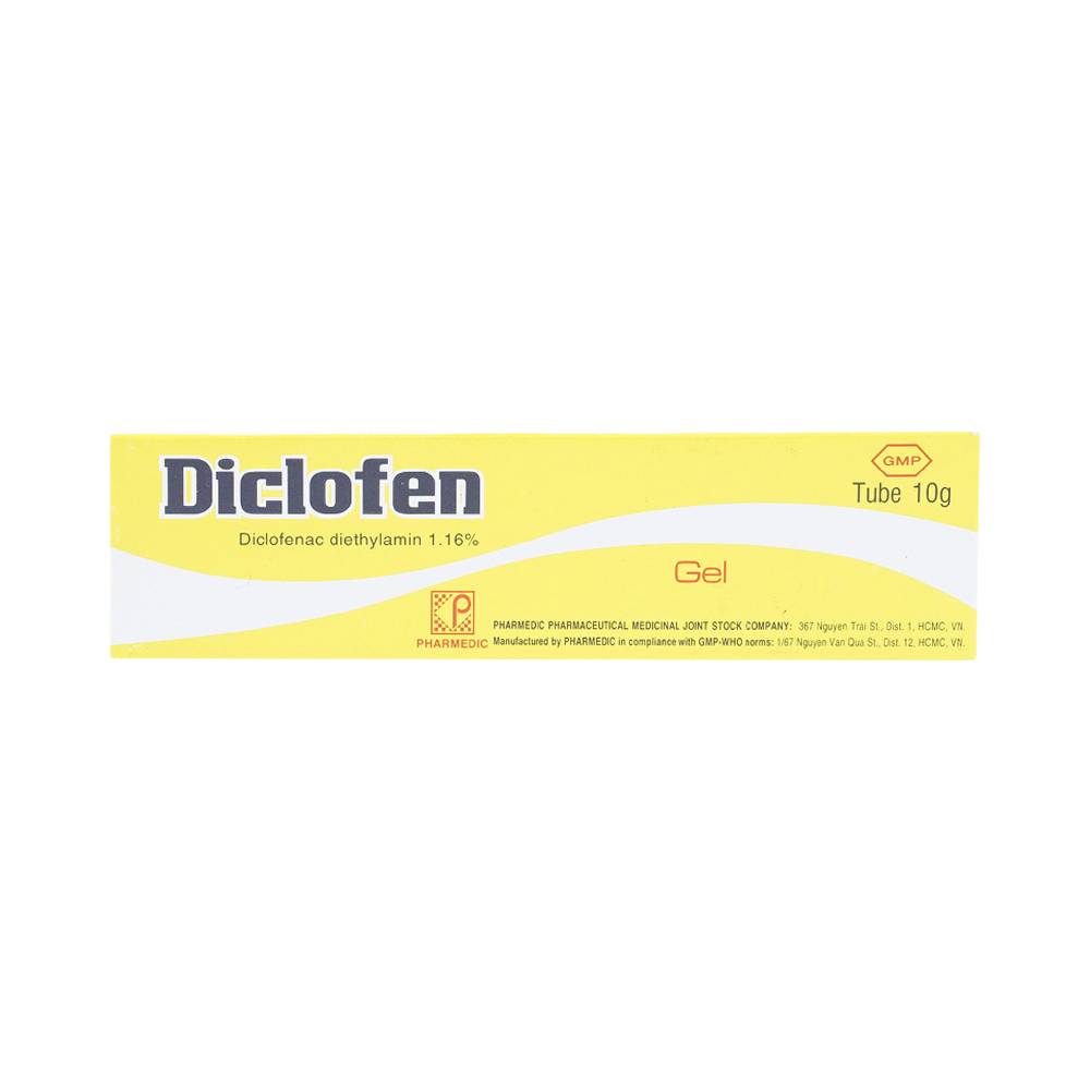 Gel bôi Diclofen giảm đau xương khớp 10g