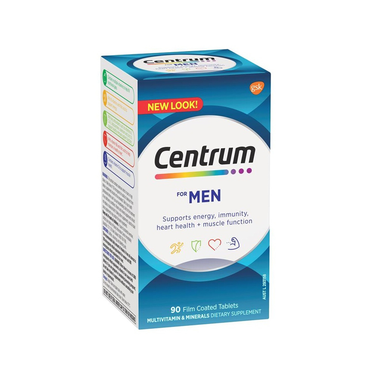Bổ sung vitamin & khoáng chất Centrum For Men cho nam dưới 50 tuổi (90 viên)