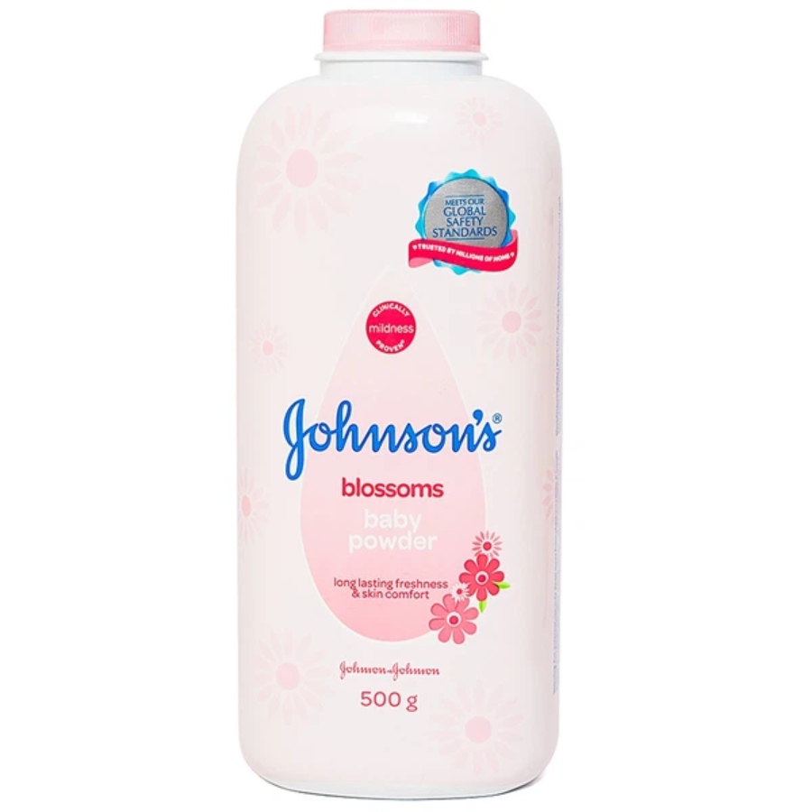 Phấn thơm Johnson's Blossoms Baby Powder ngăn ngừa mẫn ngứa, khó chịu (500g)