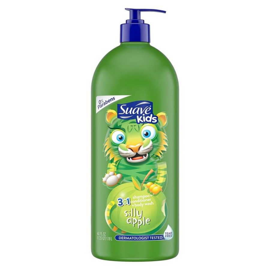 Sữa Tắm Gội Cho Bé Suave Kids 3 In1 Hương Trái Cây 1180ml