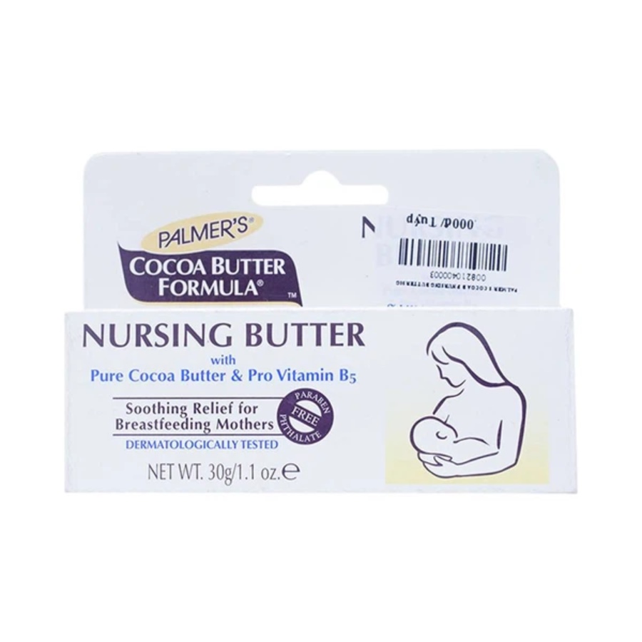 Kem Palmer's Cocoa Butter Formula Nursing Butter ngừa nứt nẻ, giảm đau đầu ti (30g)