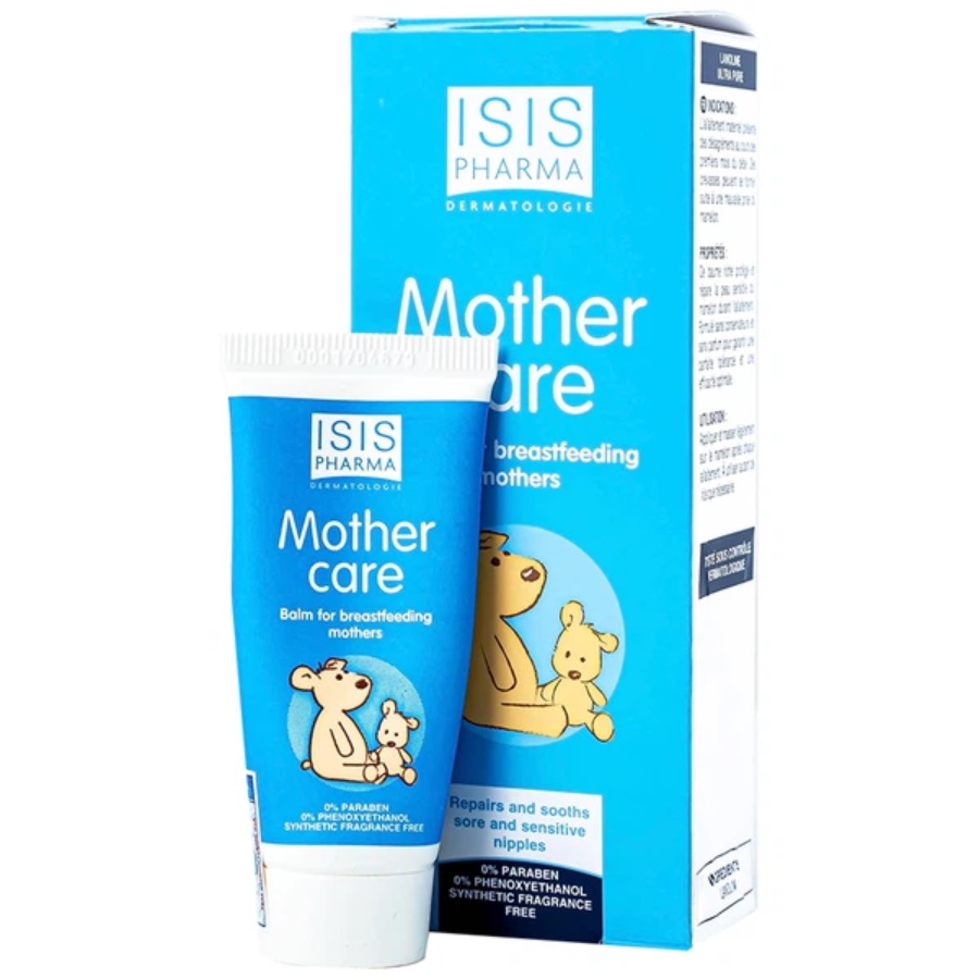 Kem Isis Pharma Mothercare hỗ trợ dưỡng ẩm, giảm khô môi, chàm môi, nứt núm vú (15ml)