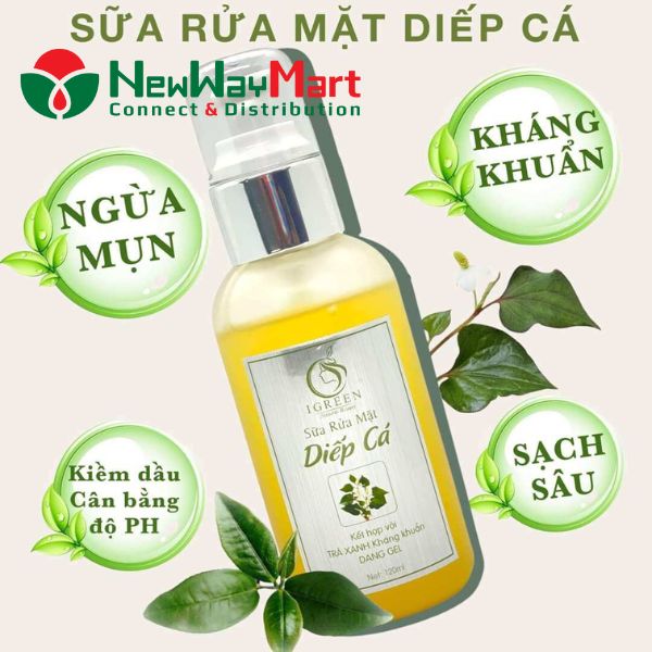 Review sữa rửa mặt diếp cá igreen có tốt không?