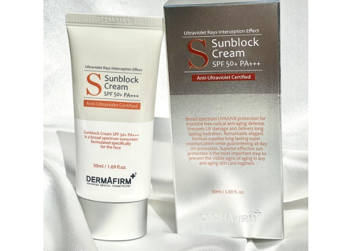 Review kem chống nắng Dermafirm Sunblock Cream SPF 50 có tốt không?