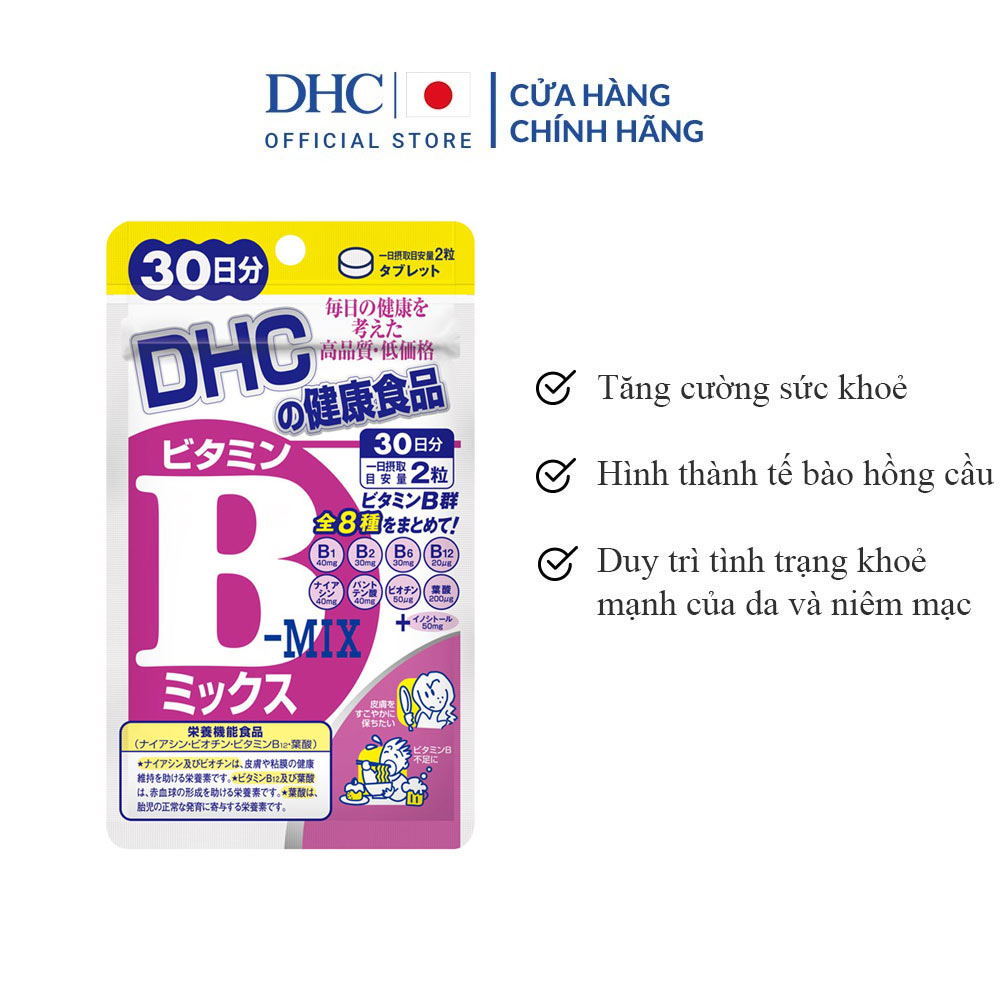 Viên Uống DHC Bổ Sung Vitamin B Tổng Hợp 90 Ngày 180 Viên