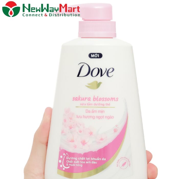 Review sữa tắm Dove hoa anh đào có tốt không? Mua ở đâu?